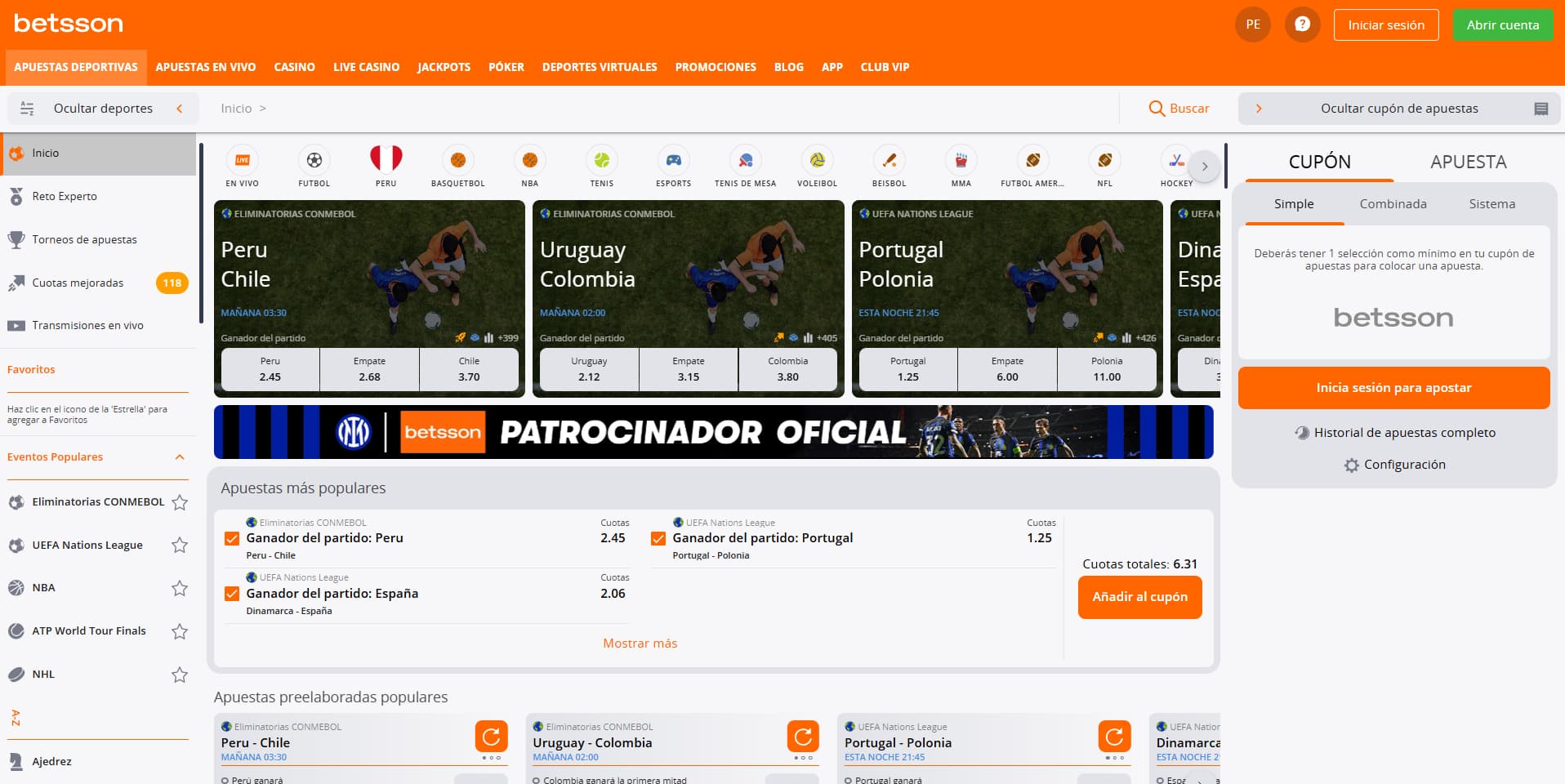Betsson Apuestas Deportivas Betsson Apuestas Deportivas