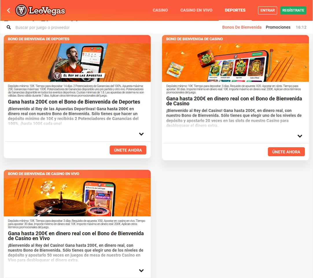 LeoVegas Bonos LeoVegas Bonos