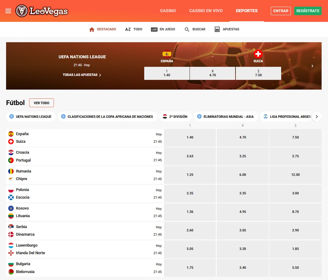 LeoVegas Apuestas Deportivas LeoVegas Apuestas Deportivas