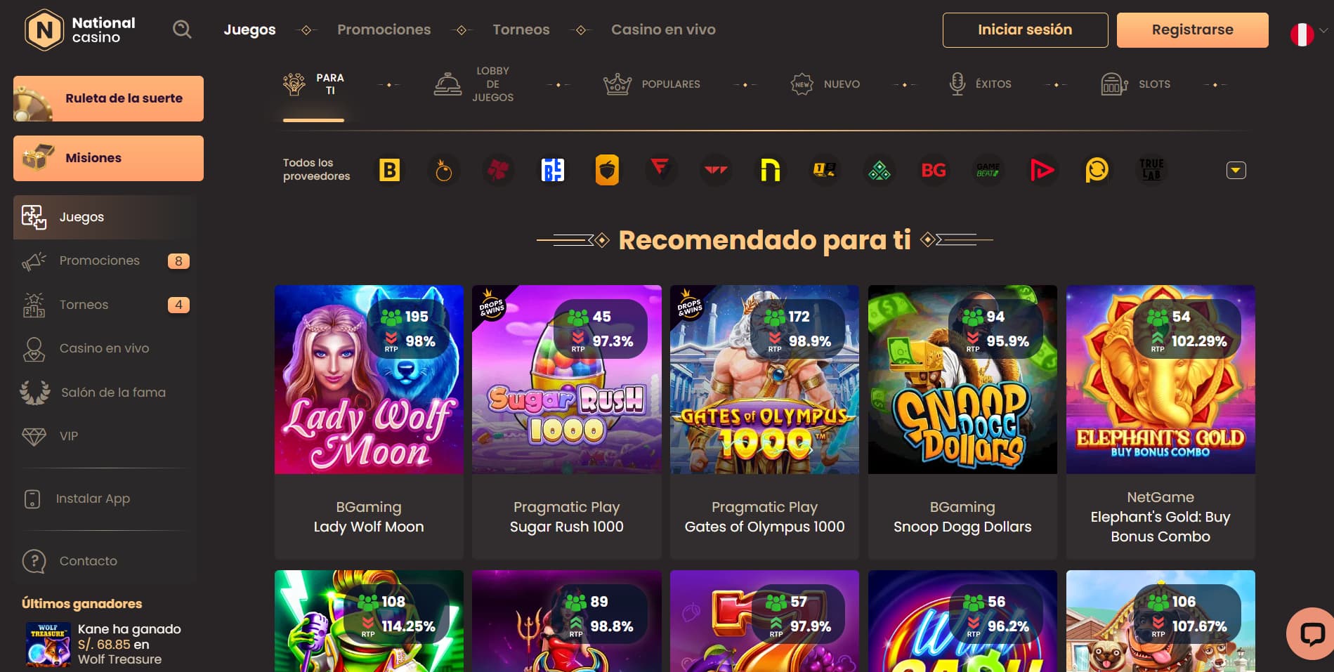 National Casino Juegos