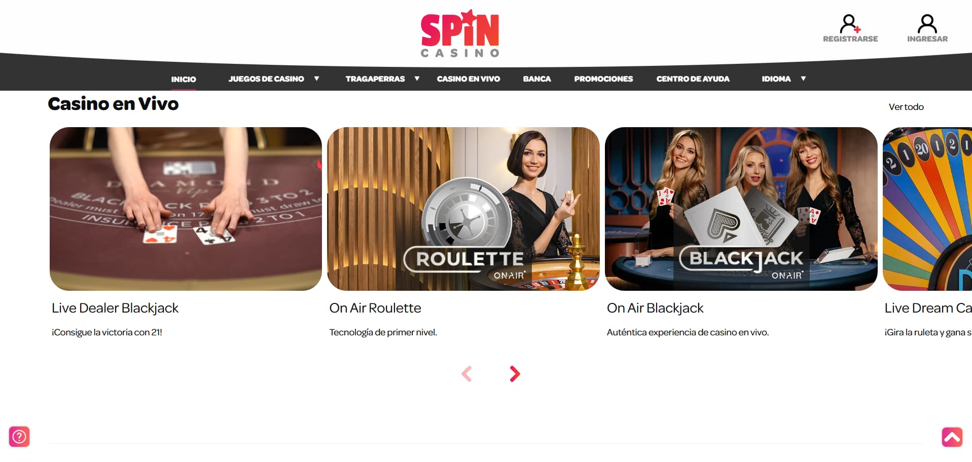 Spin Casino en Vivo Spin Casino en Vivo